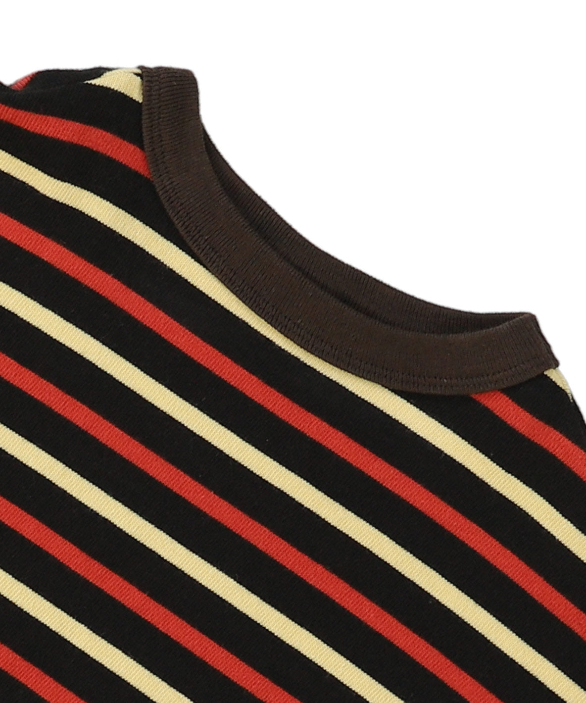 Striped Cotton Jersey Apron L/S Tee