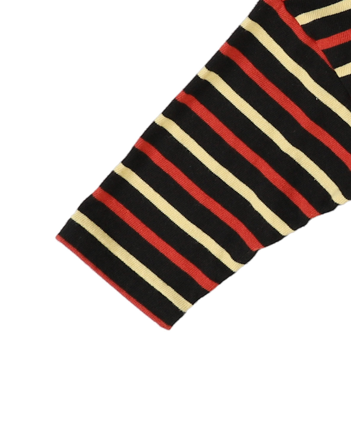 Striped Cotton Jersey Apron L/S Tee