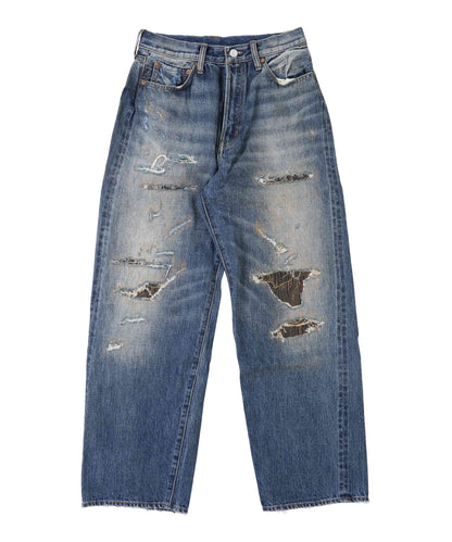 12oz HOME MADE Denim Grunge Remake Pants(LADIES)