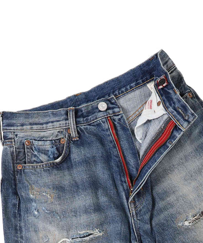 12oz HOME MADE Denim Grunge Remake Pants(LADIES)