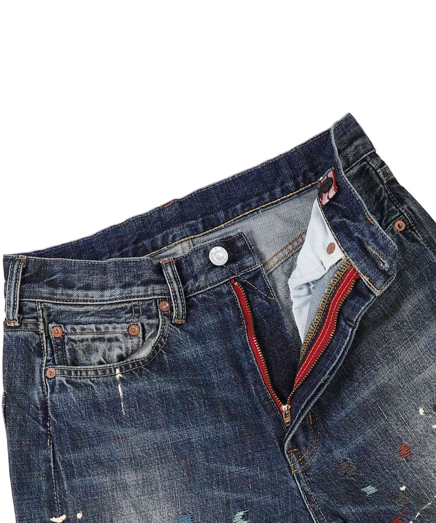 Airy Denim Colorful Remake Pants(LADIES)