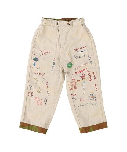 Back Satin Camouflage Reversible Pants(LADIES)