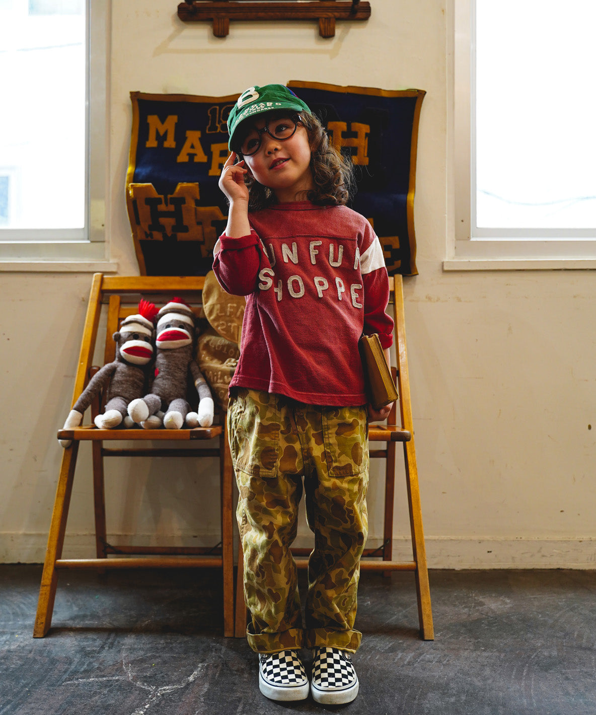 Back Satin Camouflage Reversible Pants