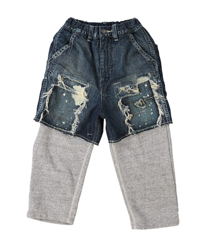 8oz Denim Remake Layered Pants(LADIES)