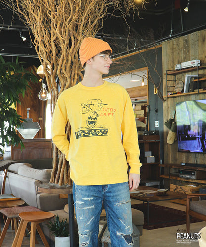 SNOOPY GOOD GRIEF L/S Tee(MENS)