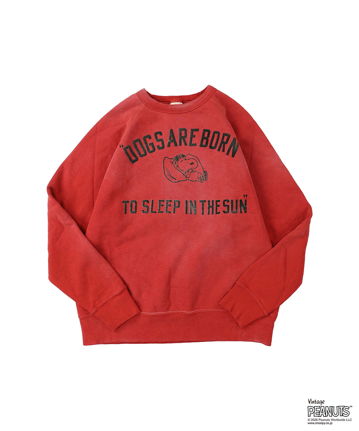 Vintage Pile SNOOPY SLEEP Sweatshirt(LADIES)