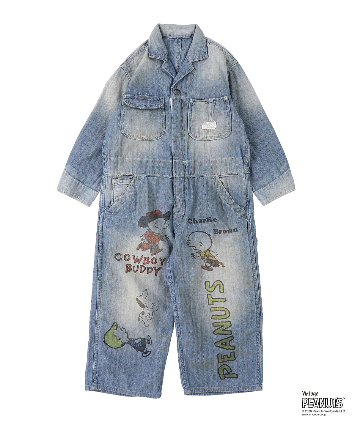 Herringbone SNOOPY Overalls