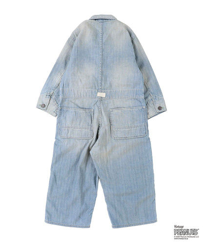 Herringbone SNOOPY Overalls