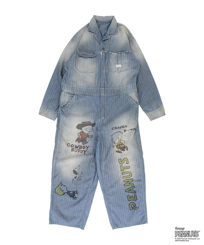 Herringbone SNOOPY Overalls(LADIES)