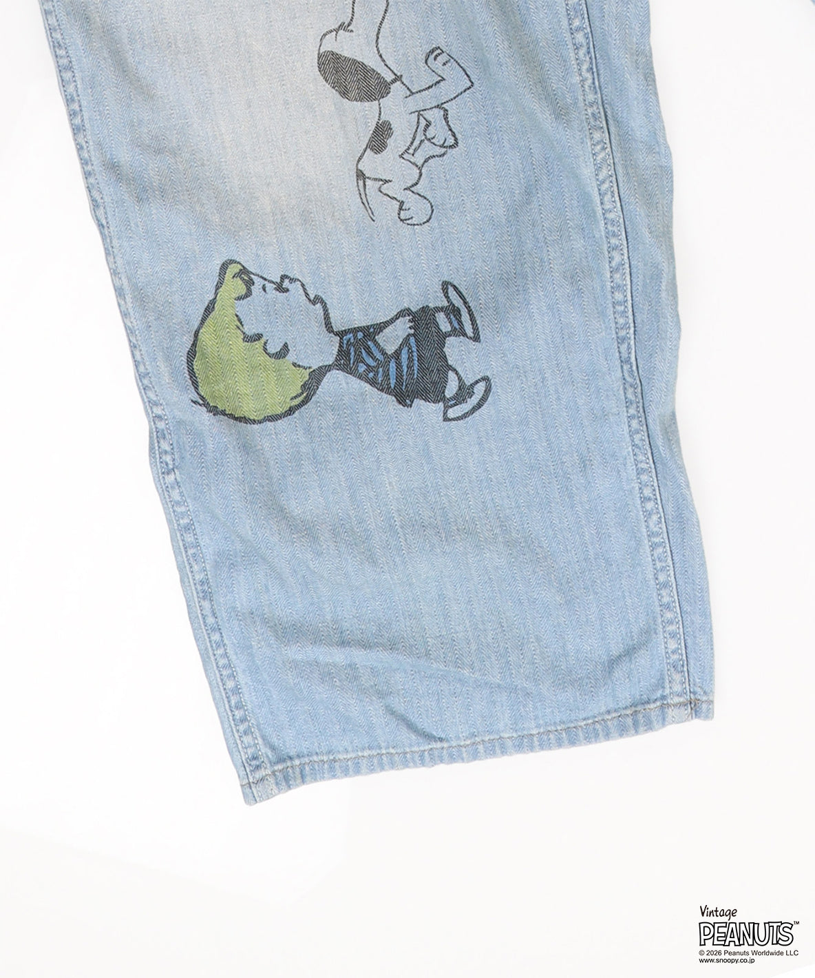 Herringbone SNOOPY Overalls(LADIES)