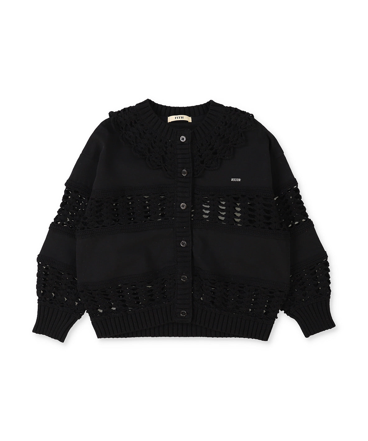Smooth Cotton Jersey and Knit Cardigan