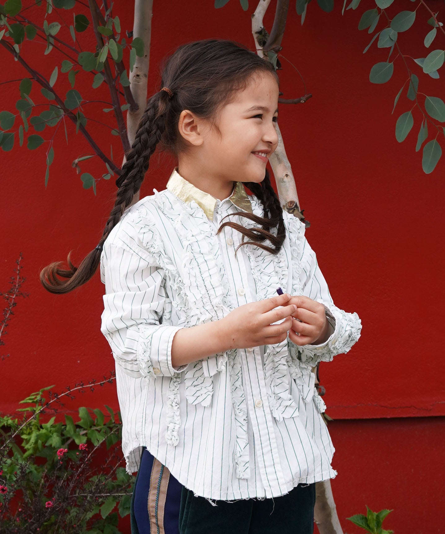 Mix Frill Shirt