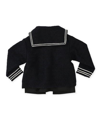 Sailor Collar Tweed Jacket