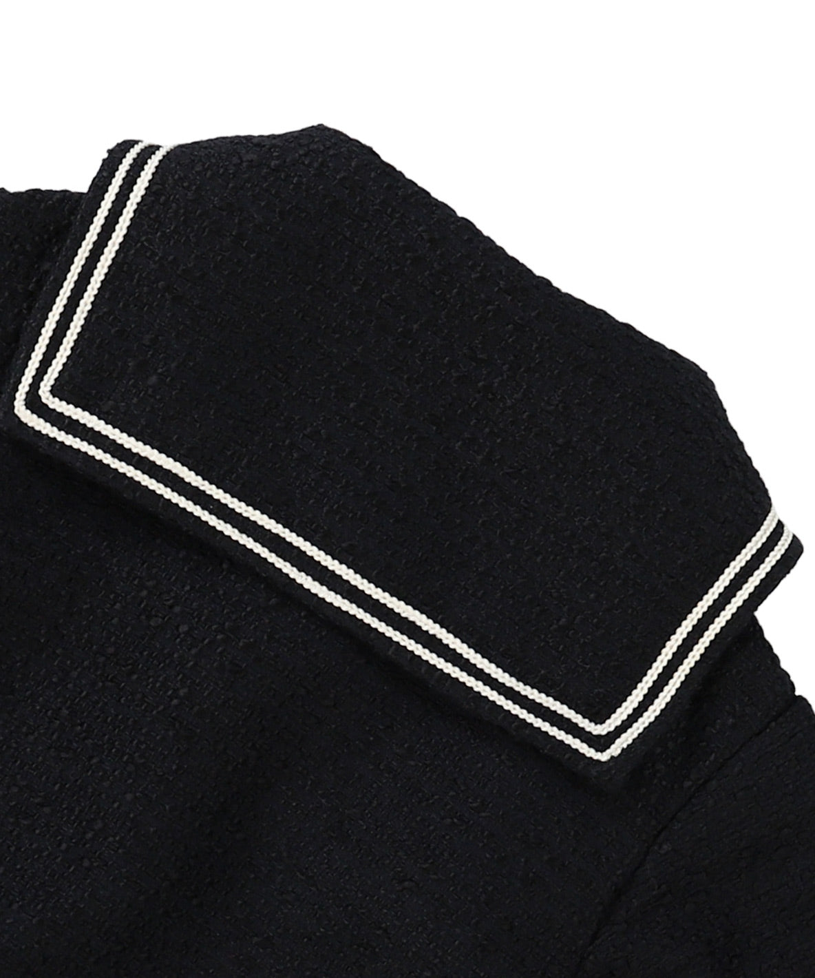 Sailor Collar Tweed Jacket