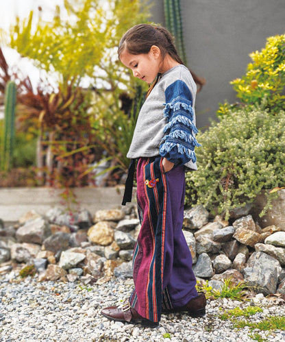 Vitage Fleece Ruffled Sleeve Sweatshirt