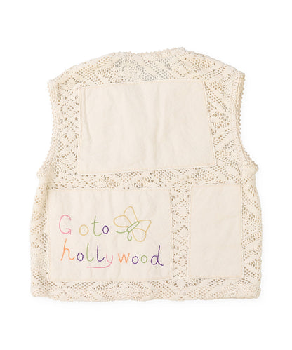 Knit Lace Embroidery Pullover
