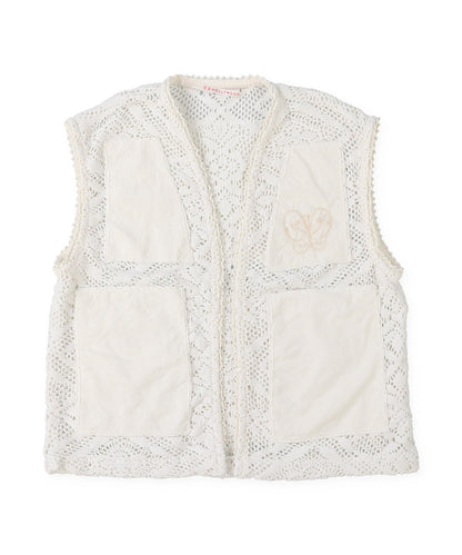 Knit Lace Embroidery Pullover