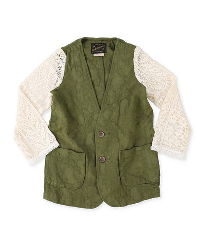 Gobelin Pattern Chambray Jacket
