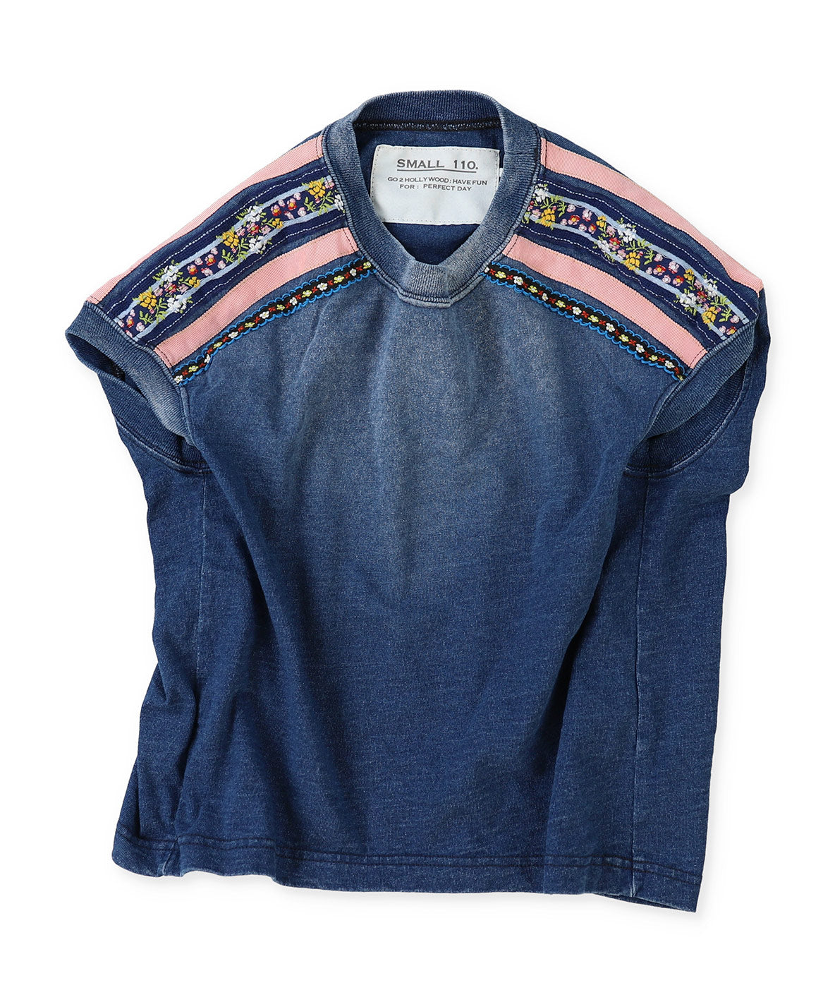 Vintage-like Tyrolean Tape Sleeveless Tee