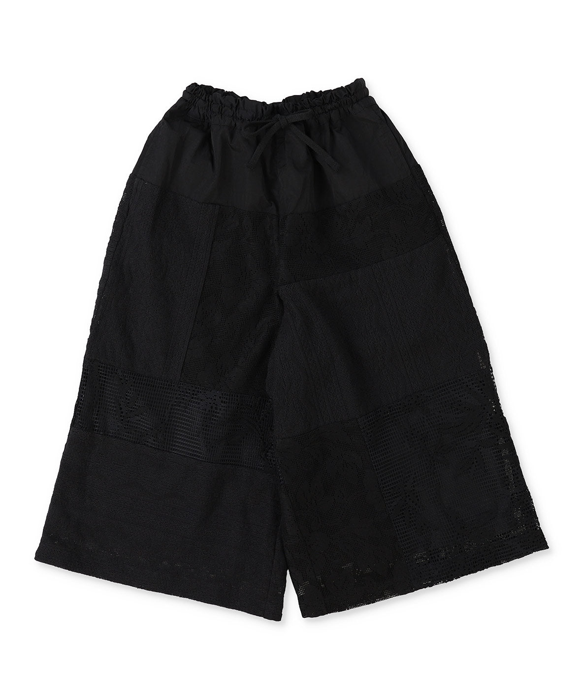 Patchwork Lace Layered-like Wide Pants