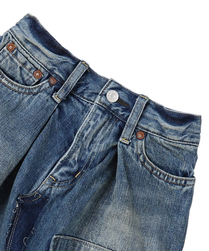 Denim Flare Skirt
