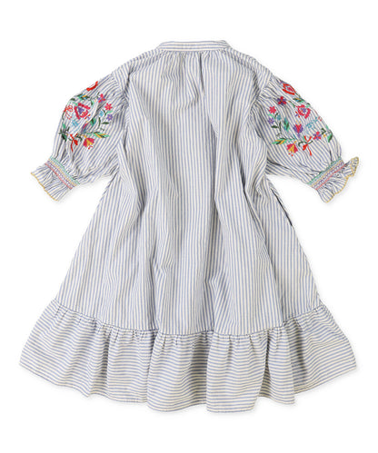 Floral Embroidery Shirt Dress