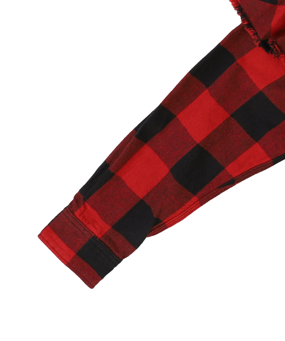 Twill Block Checkered Ruffled Shirt(LADIES)