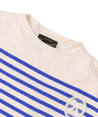 Lacy Striped Long Sleeve Tee