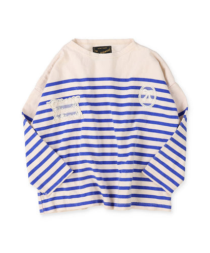 Lacy Striped Long Sleeve Tee