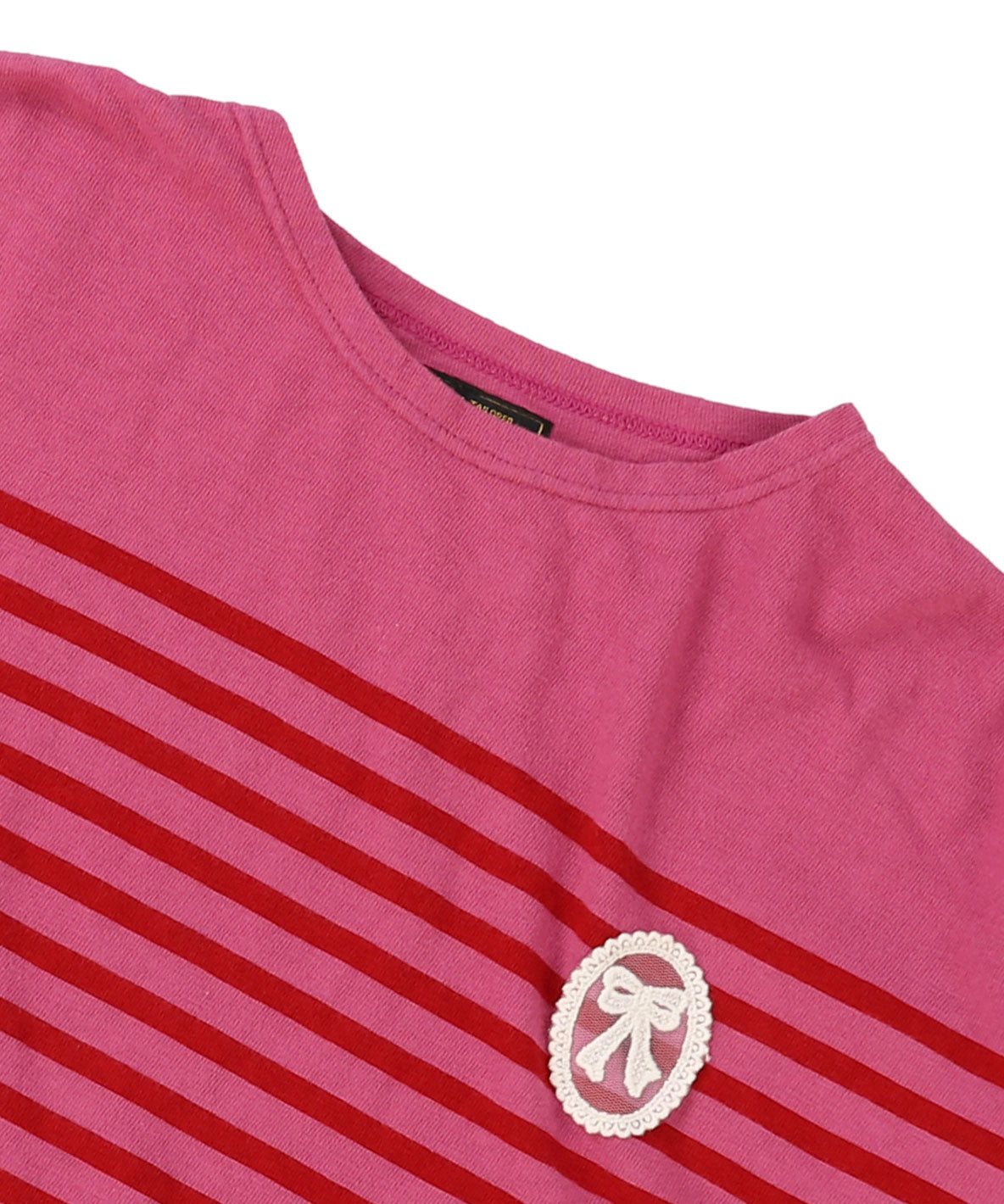 Lacy Striped Long Sleeve Tee(LADIES)