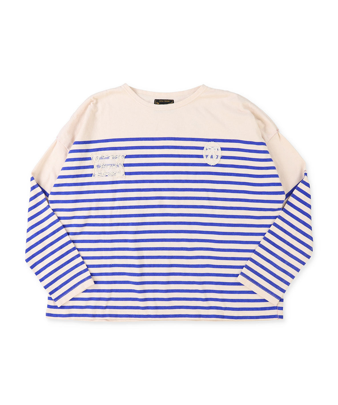 Lacy Striped Long Sleeve Tee(LADIES)