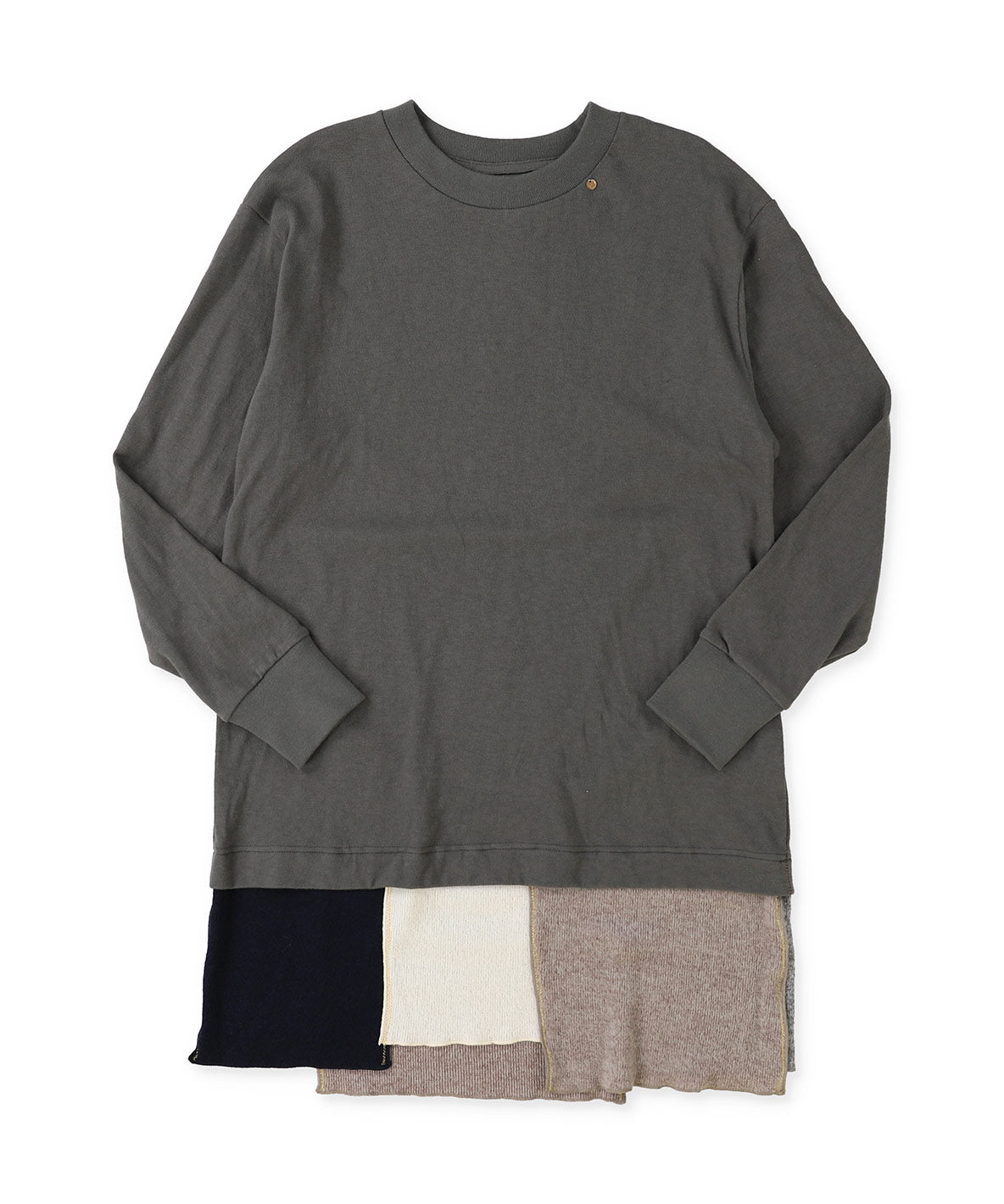 Knit-docking Long Sleeve Mini Dress(LADIES)