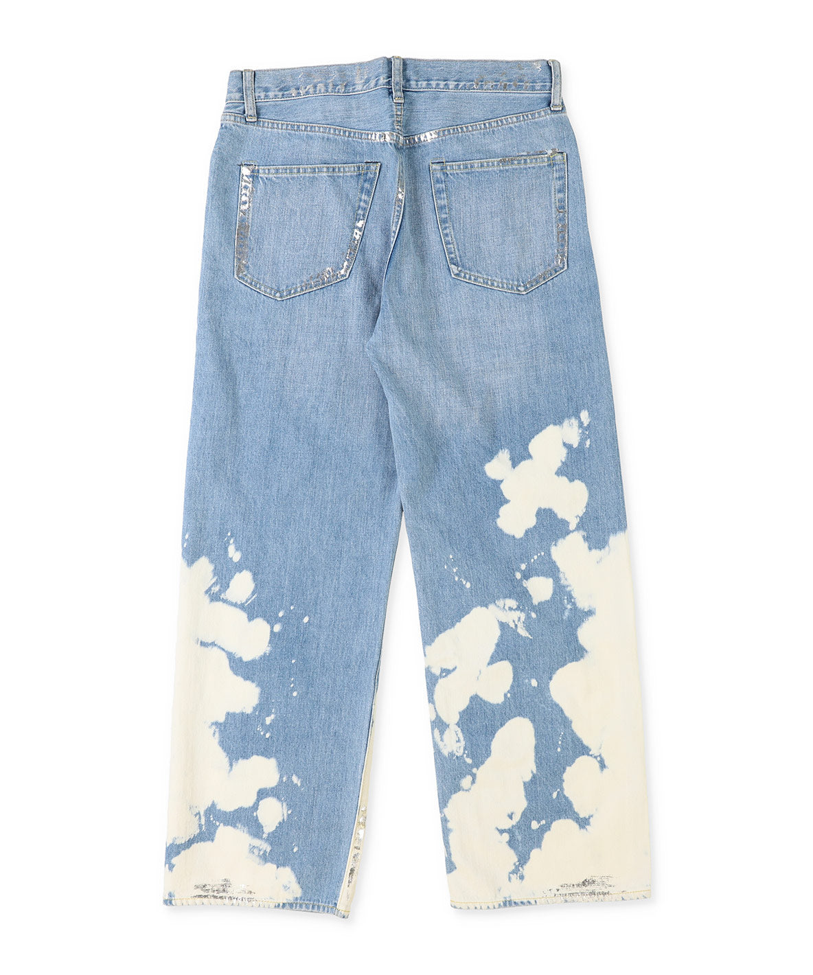 Shiny Denim Loose 5 Pocket Pants(LADIES)
