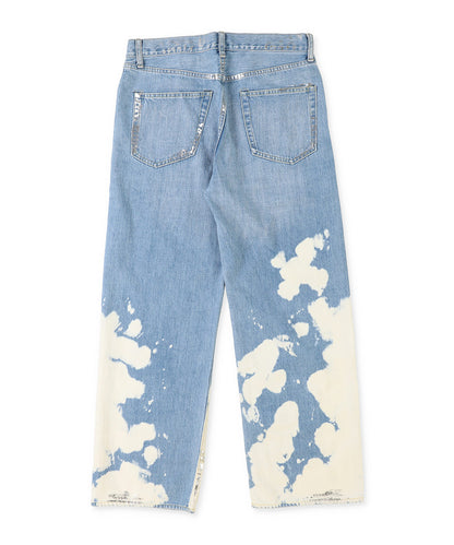 Shiny Denim Loose 5 Pocket Pants(LADIES)