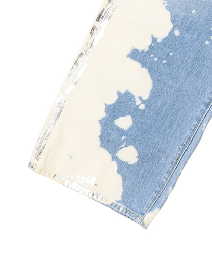 Shiny Denim Loose 5 Pocket Pants(LADIES)