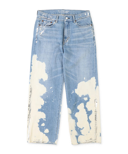 Shiny Denim Loose 5 Pocket Pants(LADIES)