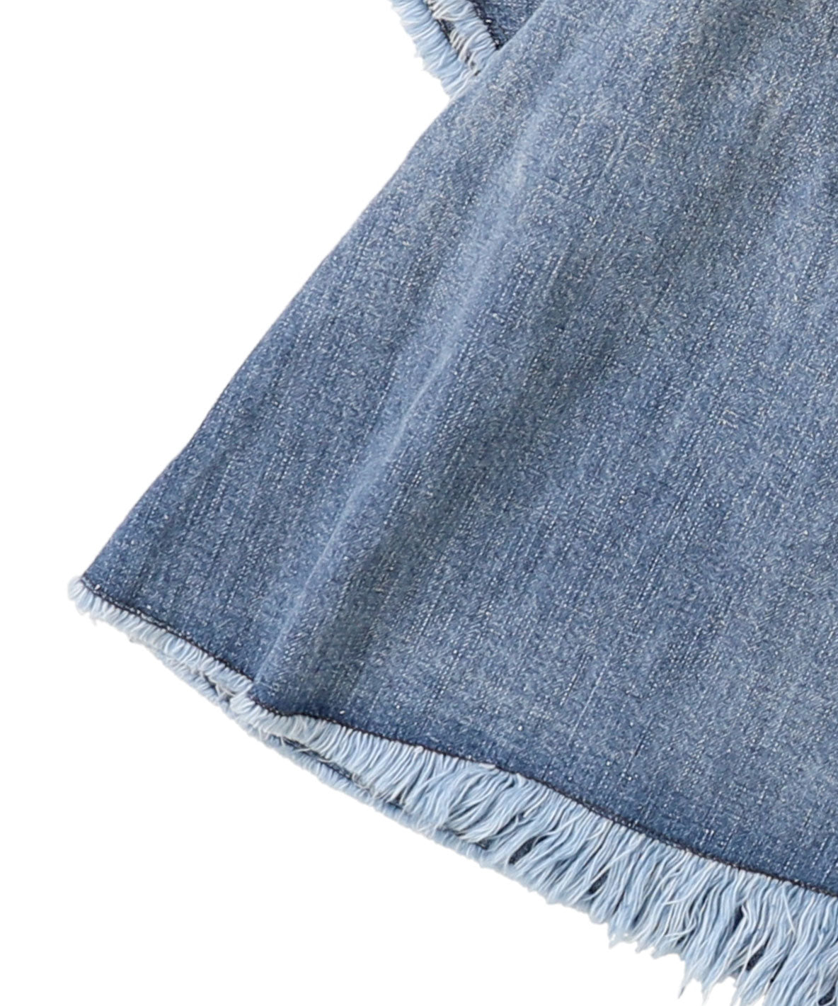 Work Denim Ruffled Blouse(LADIES)