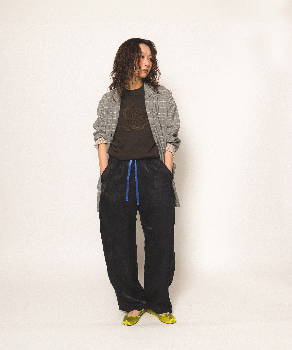 Sparkle Glencheck Jacket(LADIES)