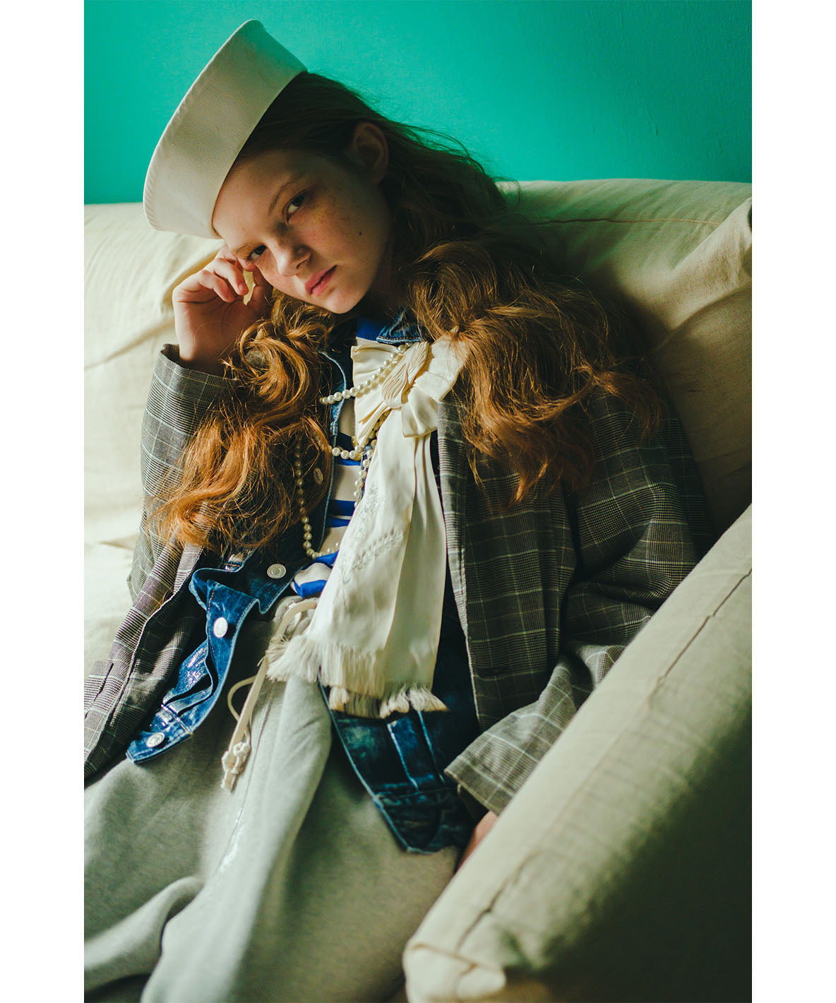 Sparkle Glencheck Jacket(LADIES)