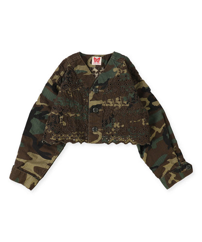 Cutwork Fatigue Short Jacket