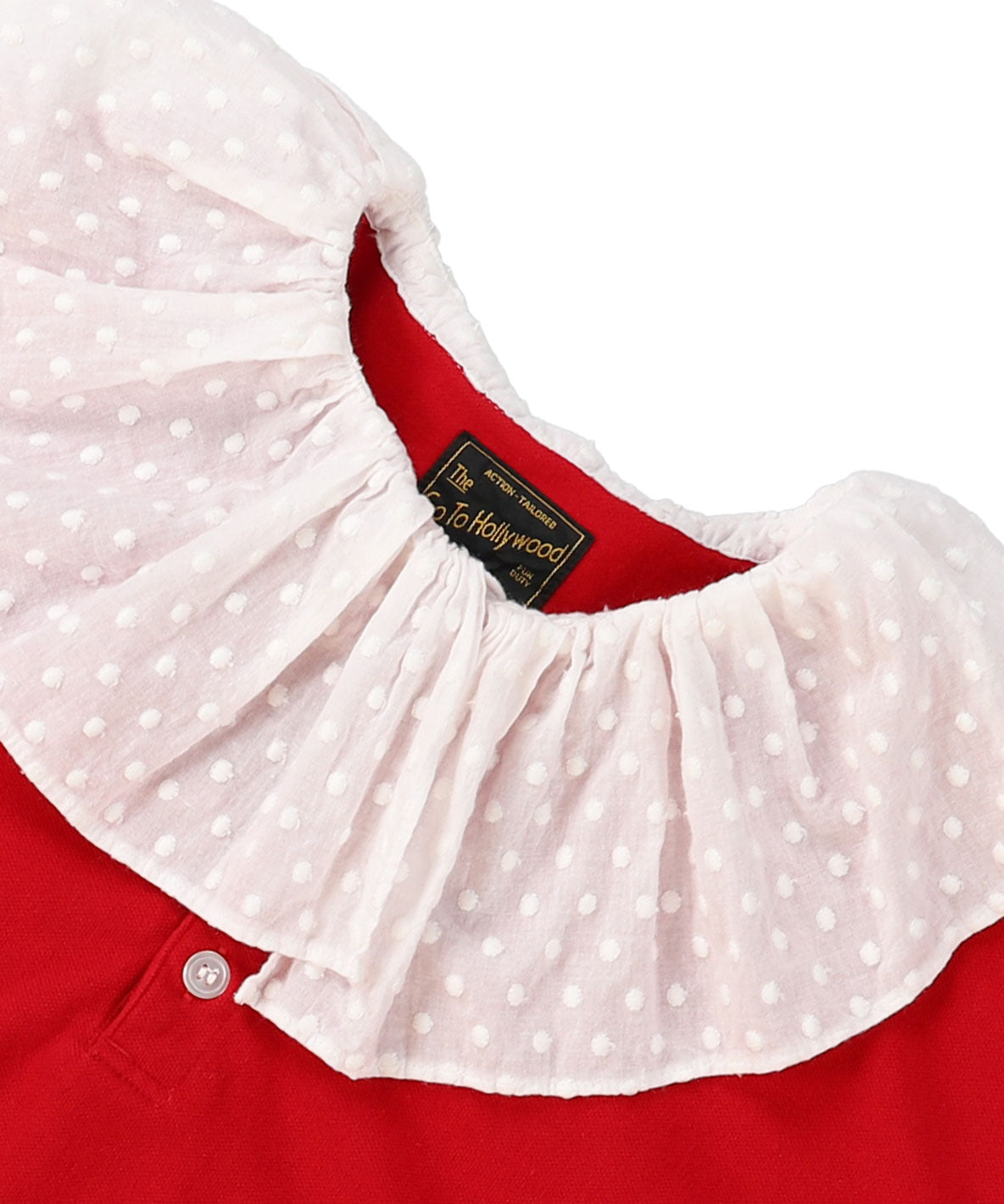 Pique Ruffled Polo Shirt(LADIES)