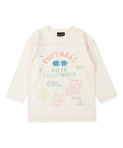 Scribble Football Long Sleeve Tee(LADIES)