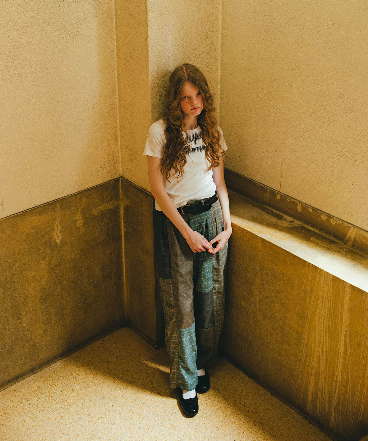 Sparkle Glencheck Pants(LADIES)