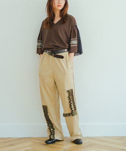 Jersey Switched Design Pants(LADIES)