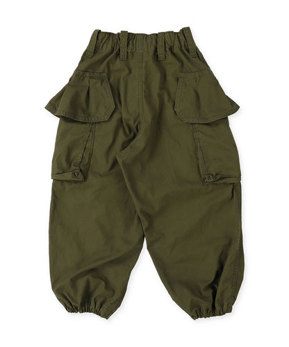 Ruffled Flap Pocket Weather Cloth Pants