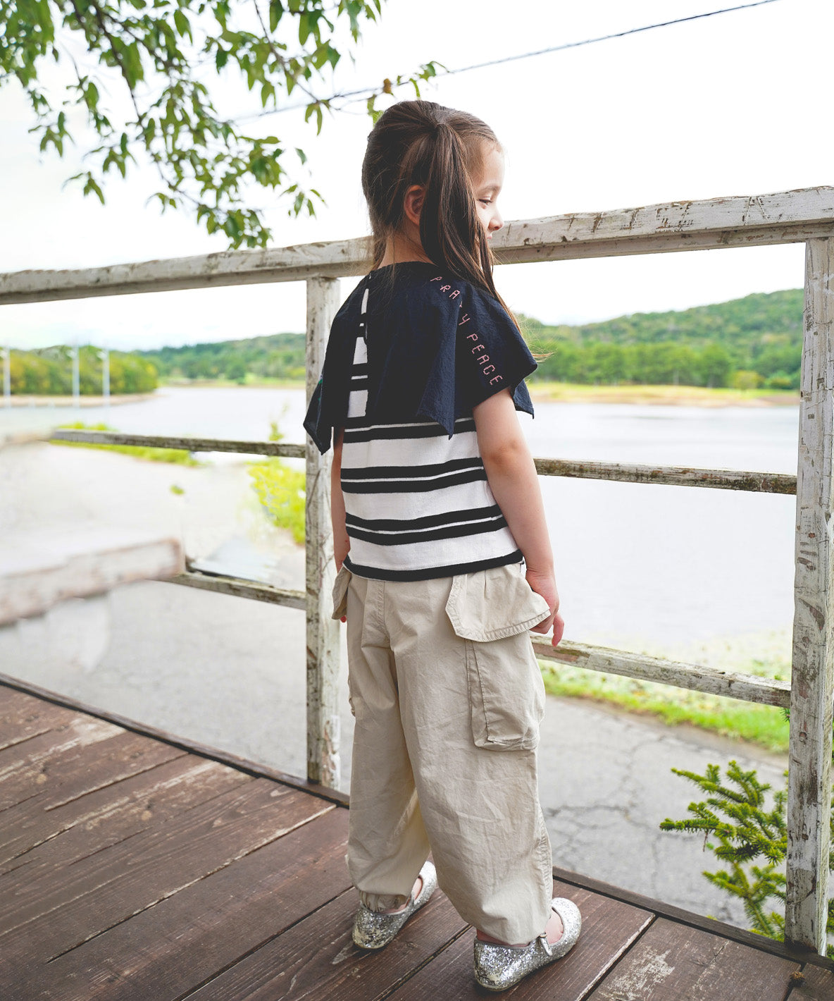Ruffled Flap Pocket Weather Cloth Pants