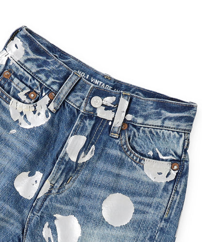 Denim Sparkle Dot Shorts