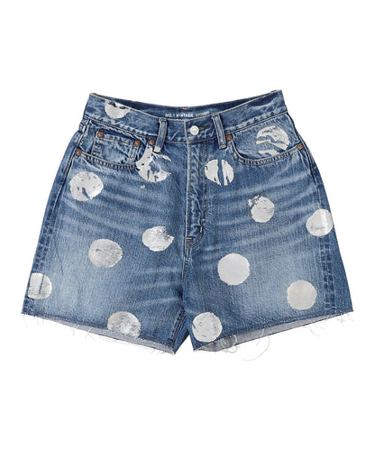 Denim Sparkle Dot Shorts(LADIES)