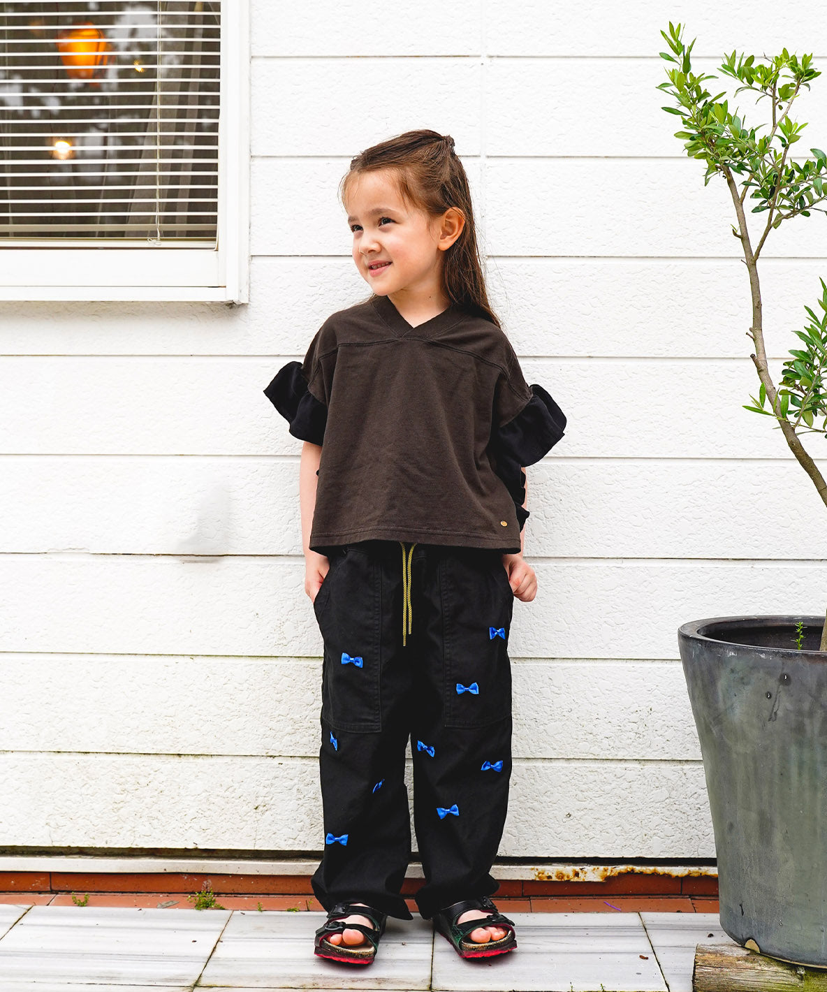 Backsatin Many Ribbon Pants