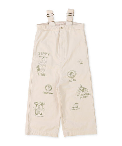 Chino Scribble Suspender Pants
